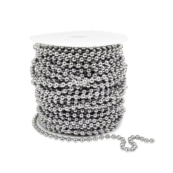 Polished Stainless Steel Bead Chain Necklace Ball Chain Jewelry Metal Bead Ball Chain