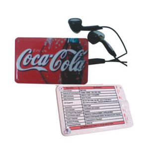 Quality Customized Mini Credit Card Size mp3 player with Micro SD / TF card BT-P009 for sale