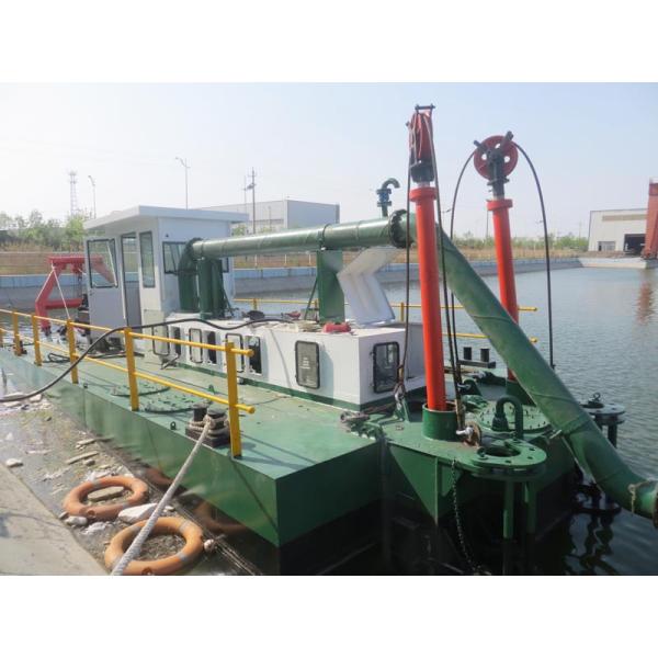 Spud Carriage Equipped 8 inch 80-100 Cubic Meter/Hour Solid Sand or Mud Cutter Suction Sand Dredger for Sand Dredging Deepening and Channel Digging