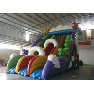 Quality Dragon Trippo Commercial Inflatable Slide With Durable Plato PVC Tarpaulin for sale