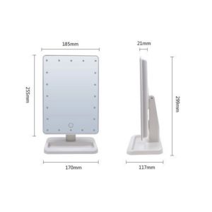 180 Degree Rotation Handheld Makeup Mirror / Portable Makeup Mirror With LED