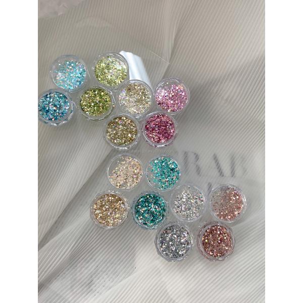 Nail glitters bright Nail polish Fantasy color Spring sequins Aurora nail sequins