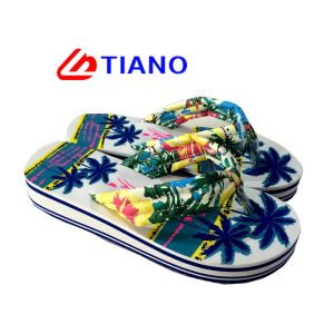 Women Summer Fabric Upper Eva Foam Custom Flip Flops