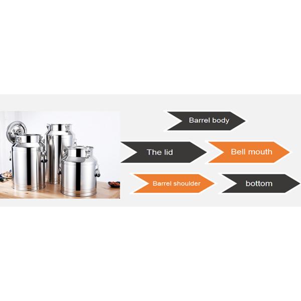 30L olive oil storage cow milking machine SUS304 grain storage milk can