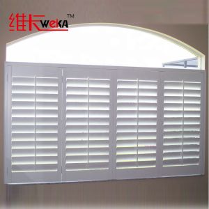 White Bathroom Glass Jalousie Window Louvers With Air Ventilation Shutter
