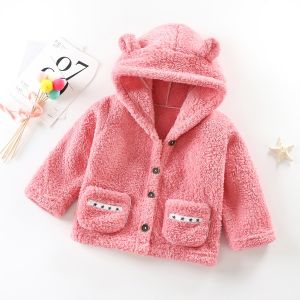 100cm Polyester Cotton Childrens Winter Jackets Single Breasted Warm Coats
