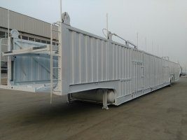 Semi Trailer Double Deck Car Carrier Trailer With 8 Tires And Customization Option