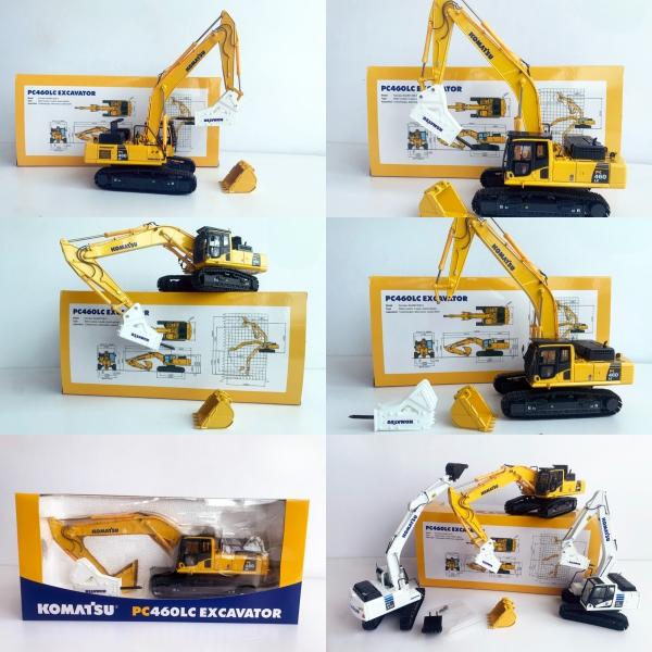 Komatsu PC460LC-8 1/50 Alloy Excavator Model Hydraulic Breaker Collectible