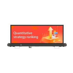 China IP56 P3.3mm Taxi Roof LED Display 960*320 External Taxi Rooftop Advertising on sale