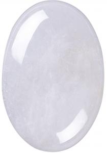 Quality Unisex Oval Clear Quartz Palm Stone 6*4*2cm For Jewelry Making for sale