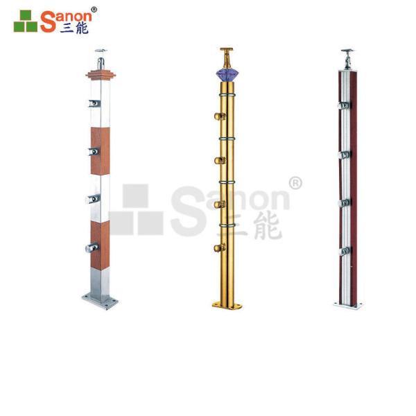 Buy Modern Stainless Steel Post Balustrade Impact Resistance For Outdoor / Indoor at wholesale prices