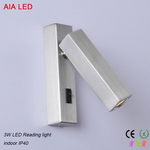 IP40 surface square bar bedside wall light headboard wall lamp interior 3W bed wall light for school