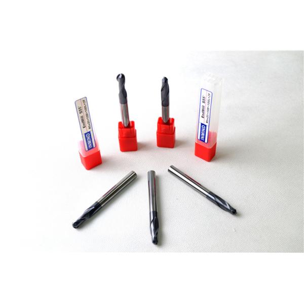 HRC55 SiN Coating , Ball Nose End Mill , R3.0 , 6mm to 12mm , Ultra Fine Grain Size , Germany Quality