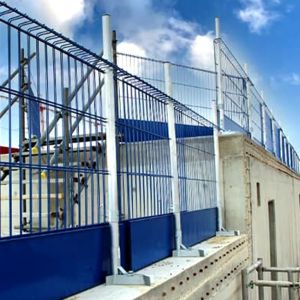 Excavations Metal Fall Protection Barrier Quick Modular Assembly