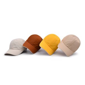 100% Polyester 6 Panel Baseball Cap Solid Classical Six Panel Unstructured Dad