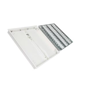 Industrial Lighting Fixture IP20 T5 Louver Fluorescent Recessed Light