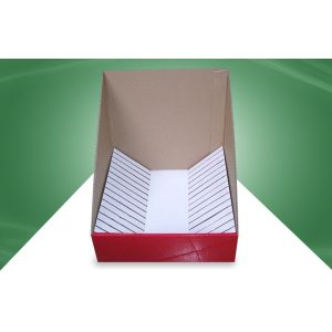 Red Cardboard Countertop Displays Cardboard Display Box For Food