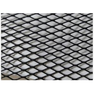 2.4m Length Expanded Metal Wire Mesh Galvanized Steel Black Powder Coated