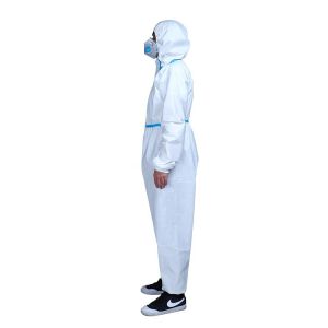 Polypropylene Polyester Material Disposable Protective Coverall Medical