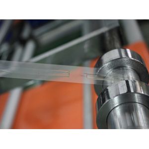 Courier bag making machine with break glue