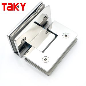 Stainless Steel Glass Door Hinge Home Office Glass to Glass Hinge Shower Door