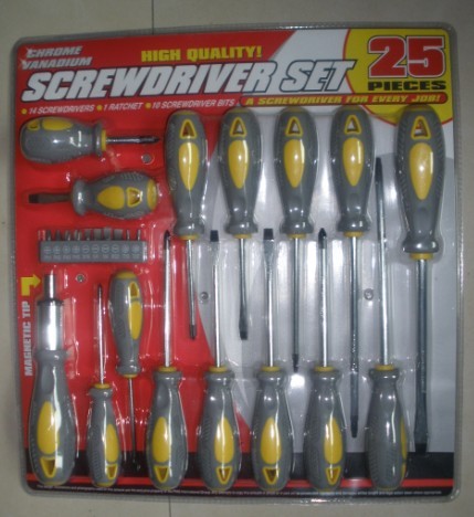 Buy 25 pcs screwdriver tool set ,with 10 pcs bits at wholesale prices