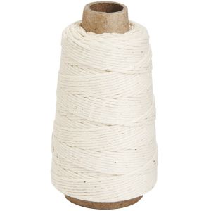 Soft Natural Rope 3mm 3 Strand 100% Cotton Cooking Twine with Customized Length