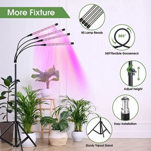 DC5V LED Growth Lamp Tripod Standing Grow Lights For Seedlings
