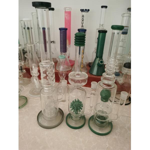 Buy 12inch Glass Water Bongs Smoking Water Pipe Bonge DAB Rig Pipes Hand Blown at wholesale prices