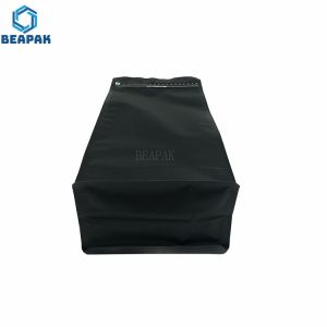 Pull Tab Zipper Matt Finish Aluminum Foil Block Bottom Pouch