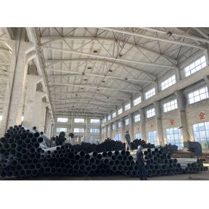10.5M 5kN Load Dominican Steel Utility Pole Octagonal Galvanized Black Tar