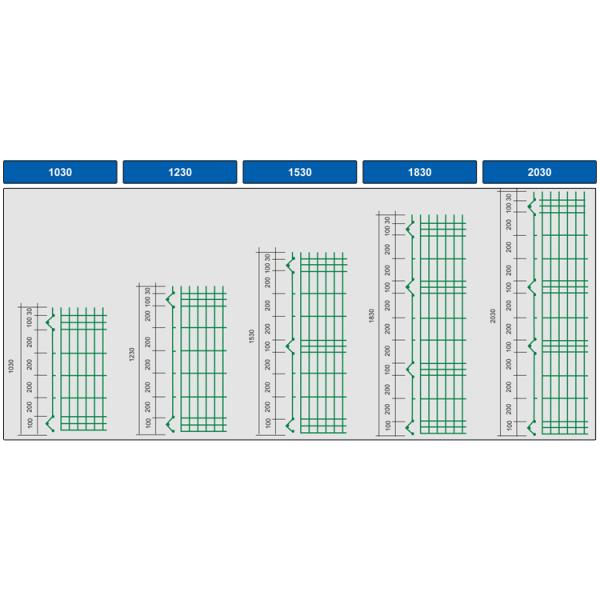 fence post for curved mesh fence