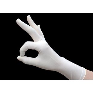 Protective Medical Sterile Examination Gloves Latex Material Micro Textured