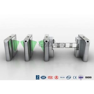 Stylish Clear Bi - Directional Turnstile Access Control With Swing Panel