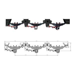 Germanic Type Mechanical Suspension for trailer