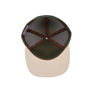 Unisex Cotton Trucker Cap with Flat Visor and Snapback Woven Patch With