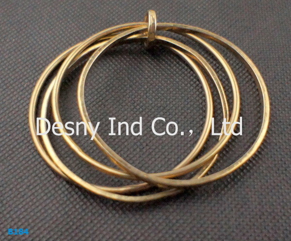High quality alloy metal bangles with gold plated