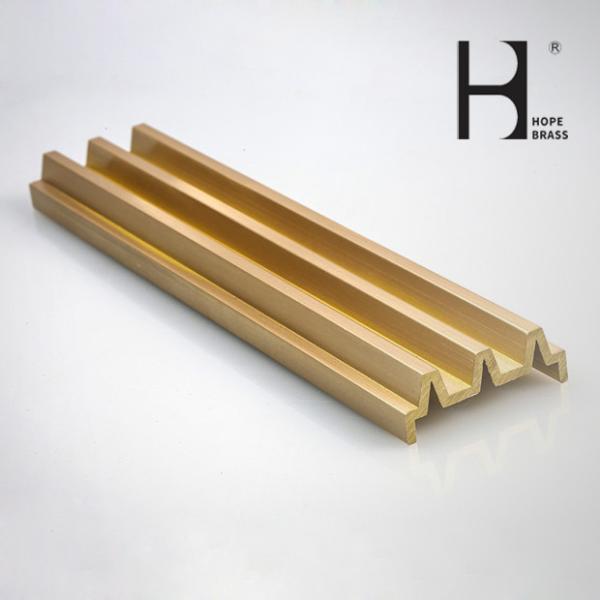 C38000 2% Lead Home Use Brass Profiles Extrusions Cunstomized Copper Alloy Extruding Profiles OEM ODM Manufacturer
