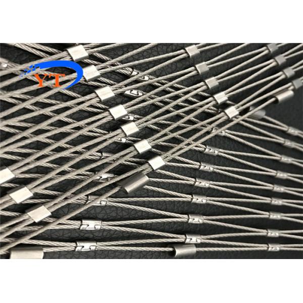 Climber Plant Trellis 1.5mm Flexible Stainless Steel Cable Mesh Metal For Green Wall