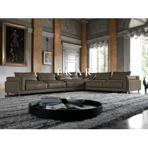 China American Contemporary Style 2019 New Living Room Furniture High Class Genuine Leather Sectional Sofa Sets Design from Gu on sale