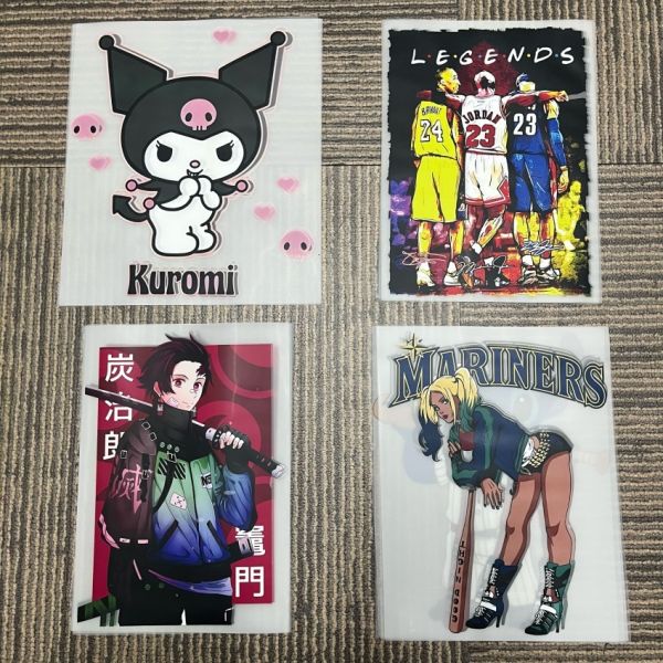 Machine Washable High Stretch Custom DTF Transfer Stickers with Customizable Designs for Heat Press Application