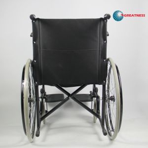 Simple Structure Standard Folding Steel Wheelchair For Home