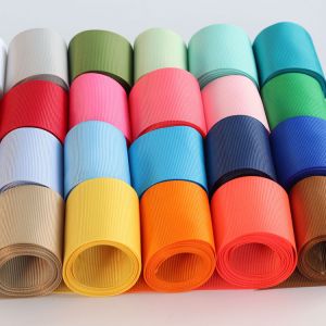 RPET Recycled Polyester Grosgrain Ribbon By The Yard GRS Certificate