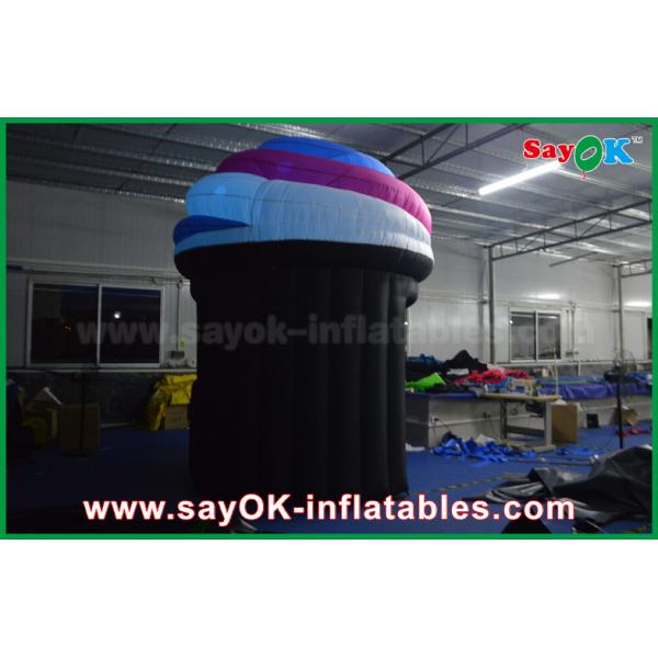 Inflatable Photo Booth Enclosure Customized Ice Cream Shaped Mini Inflatable