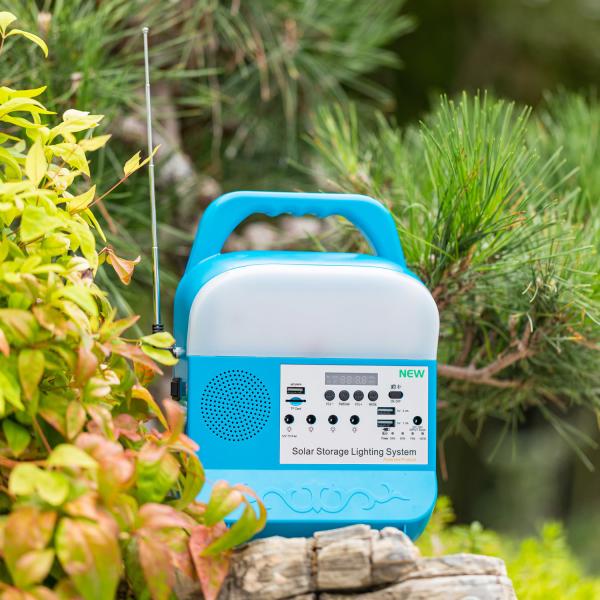 12.8V 10000mah Solar Home Lighting System Sustainable Lighting Solution SRE-818