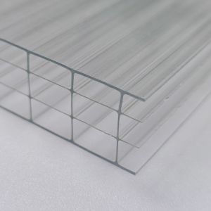 OEM Transparent 20mm Four Layer Plastic Polycarbonate Hollow Sheet Excellent