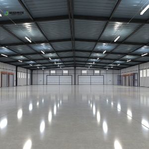 Rock Wool Panel Steel Construction Warehouse Light Weight Structure CE