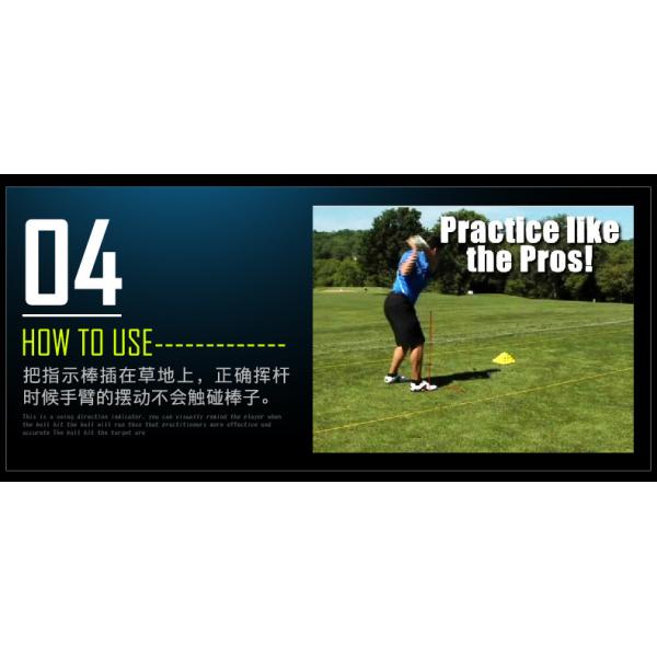 folded golf alignment stick , folding golf alignment sticks , two-double golf training aid