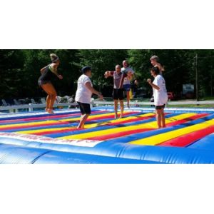 Kids N Adults Big Bounce Inflatable Jump Pad Made Of Heavy Duty Material For