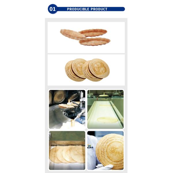 Automatic Snack Wafer Production Line Wear Resistant Stainless Steel